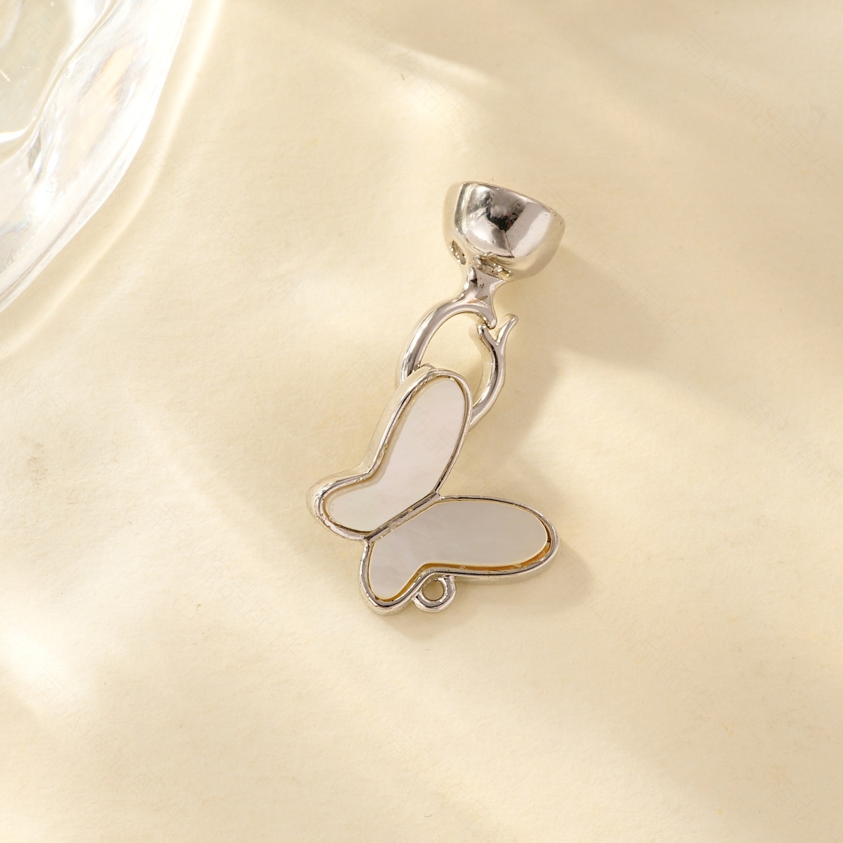 White shell butterfly necklace clasp, copper-plated with real gold, high color retention and high-end feel, DIY jewelry necklace clasp pic 11