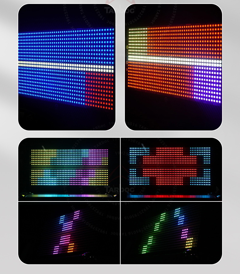 48+ 8-segment full-color strobe light, KTV performance, wedding, bar flash, LED four-in-one strobe light, stage lighting pic 7