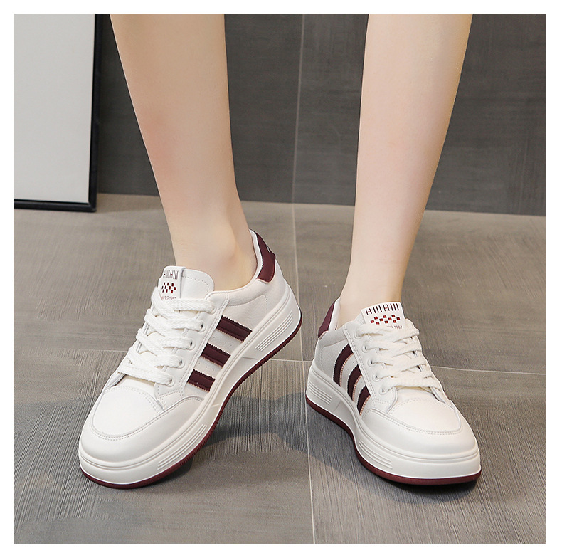真皮小白鞋女鞋2024早春季时尚百搭厚底单鞋软底休闲鞋运动鞋板鞋详情21