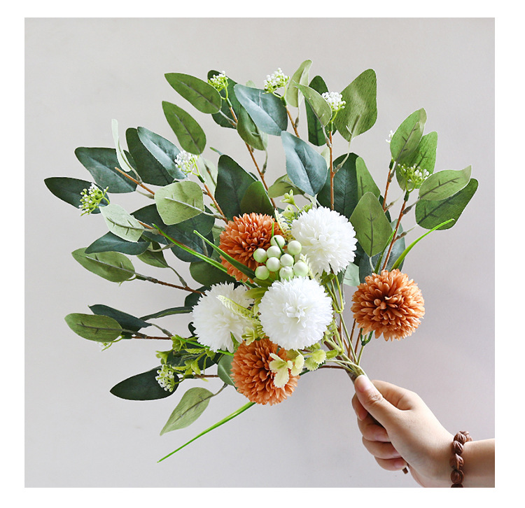 仿真假花摆件家居装饰客厅桌面绢花花艺餐桌花束工艺品礼品装饰品详情11