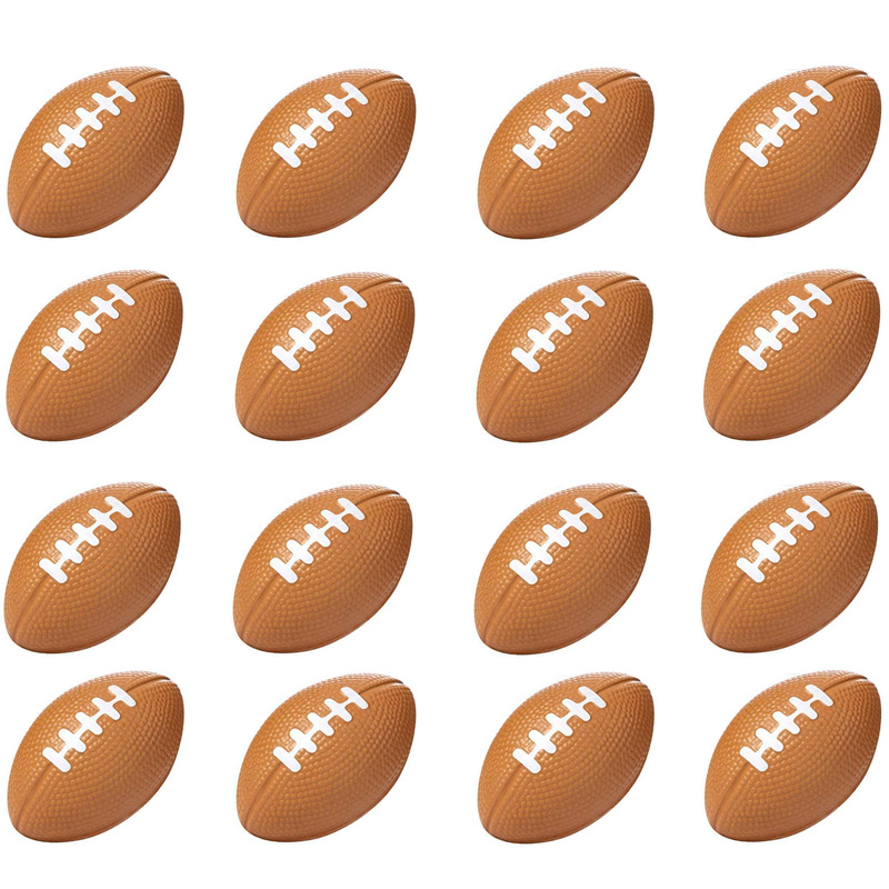 跨境4cm发泡迷你橄榄球 海棉球慢回弹 pu泡沫握力球 解压发泄玩具详情6