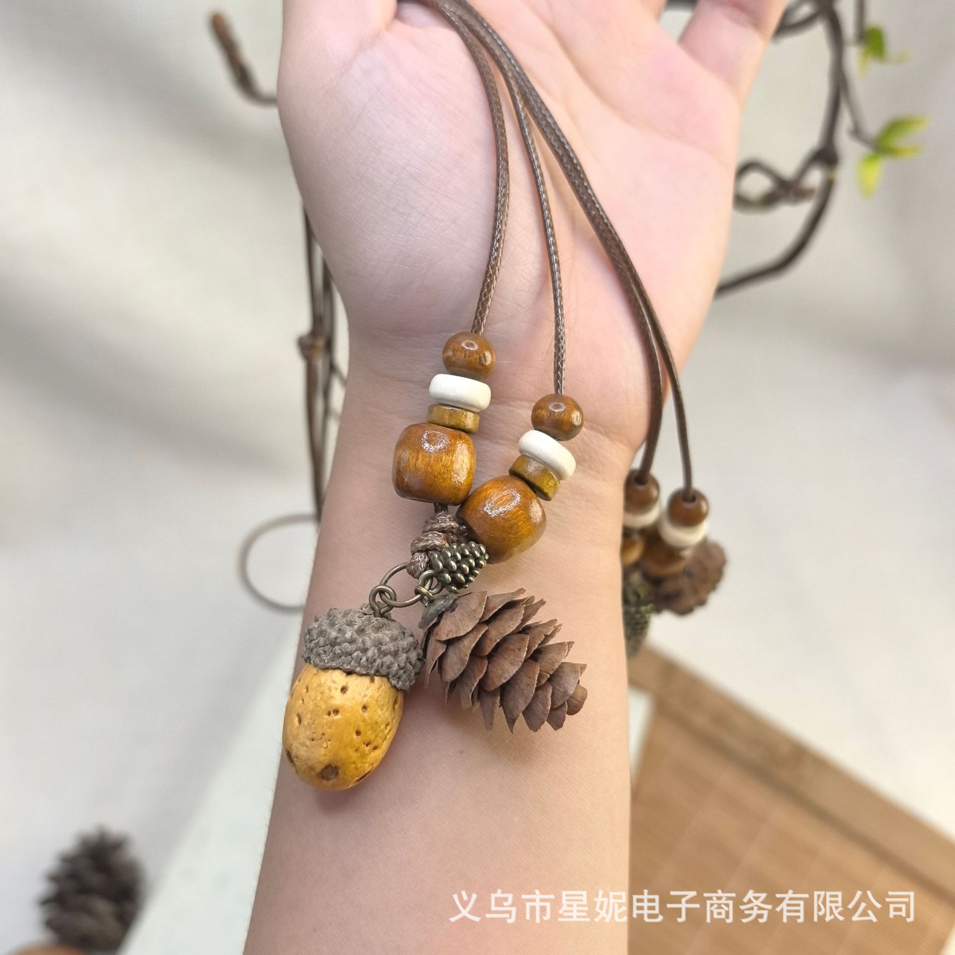 Natural wooden jewelry bracelet, crystal bracelet, bracelet, red string, sand gold bracelet. Fashionable, simple and versatile gift for women pic 5