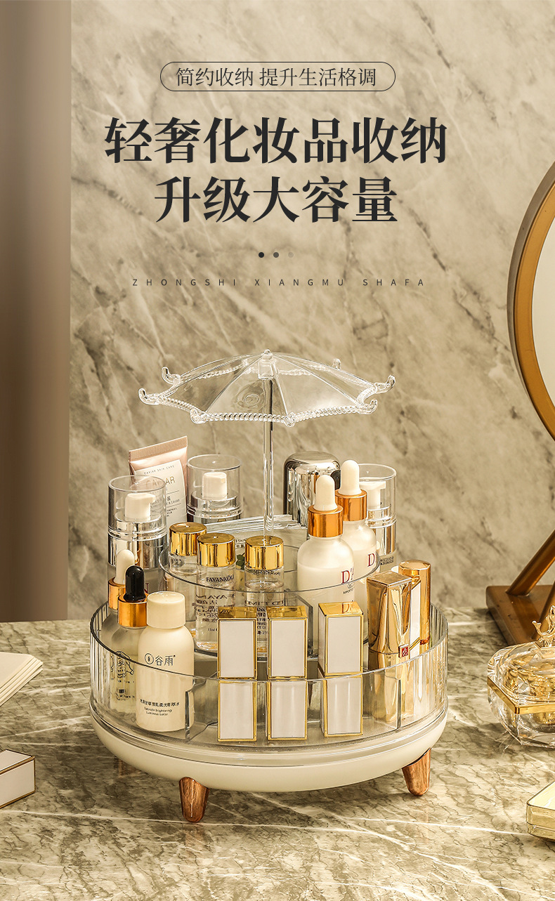 Lipstick storage box, desktop cosmetics, lipstick display stand, thickened transparent essence, eye cream and skin care product rack pic 14