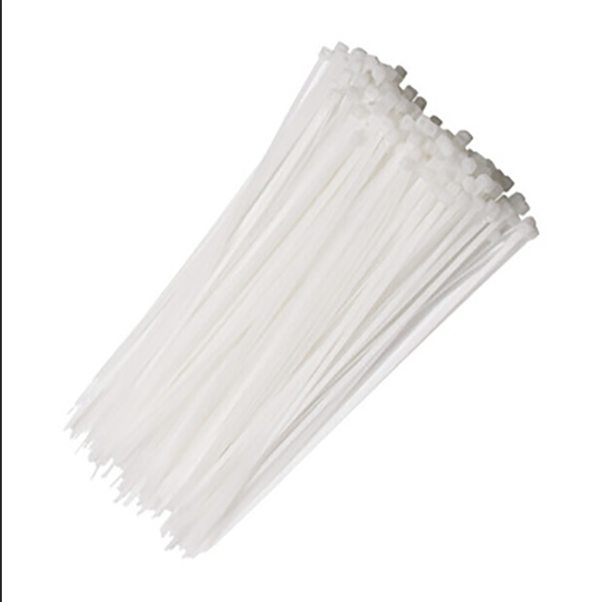 外贸跨境专供黑色尼龙扎带2.5*3.6*200塑料束线带白色自锁式扎带详情18