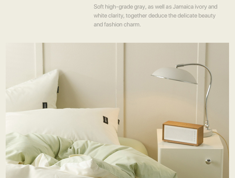 全棉100纯棉四件套轻奢简约长绒棉床单被套无印风学生宿舍三件套4详情4