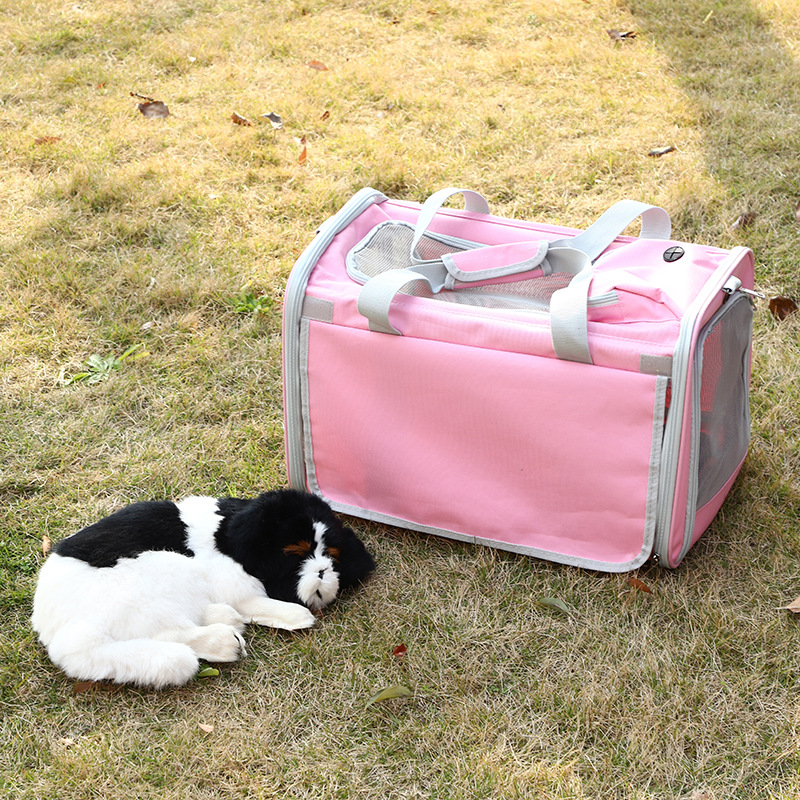Rongka Pet Cross-border Amazon Pet Bags, Oxford Cloth Pet handbags, Portable pet Breathable cat cages, portable cat bags pic 2