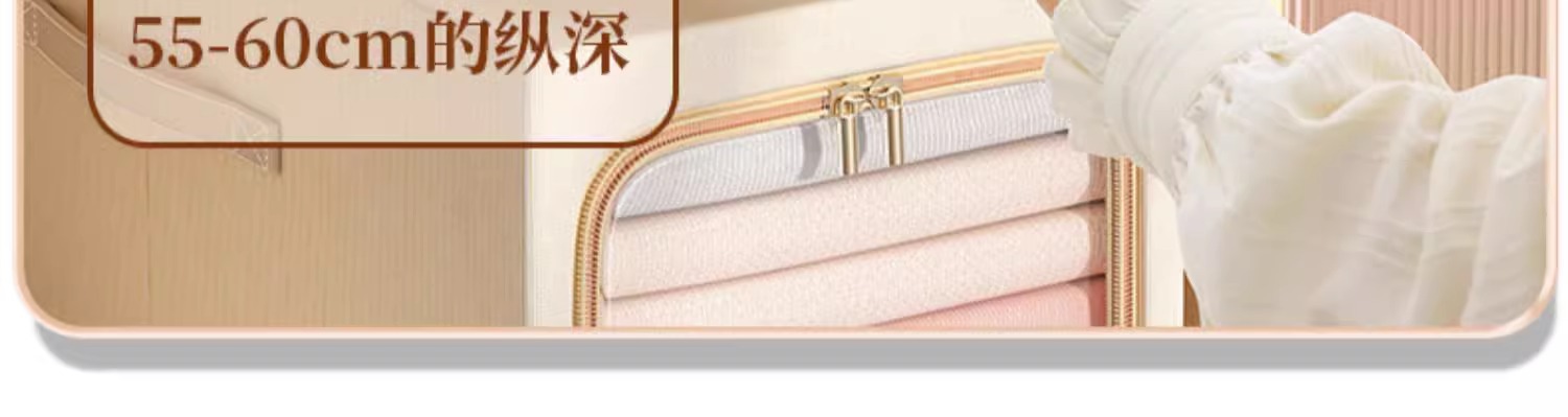 棉麻夹缝钢架收纳箱长方形大容量防尘防潮双开可视窗衣服裤子收纳详情6