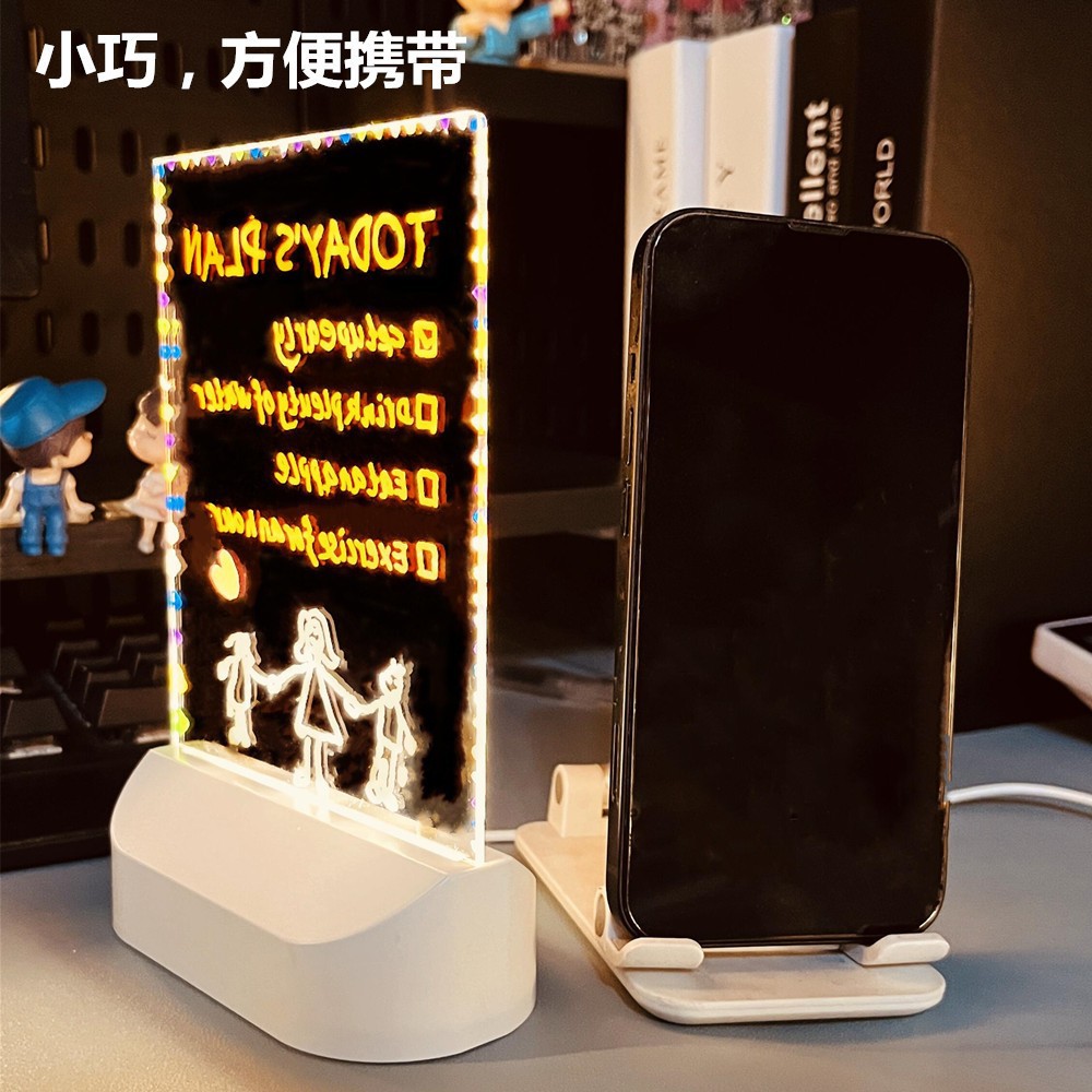 跨境DIY手绘画板灯床头灯留言板灯儿童礼物氛围灯led创意小夜灯详情2