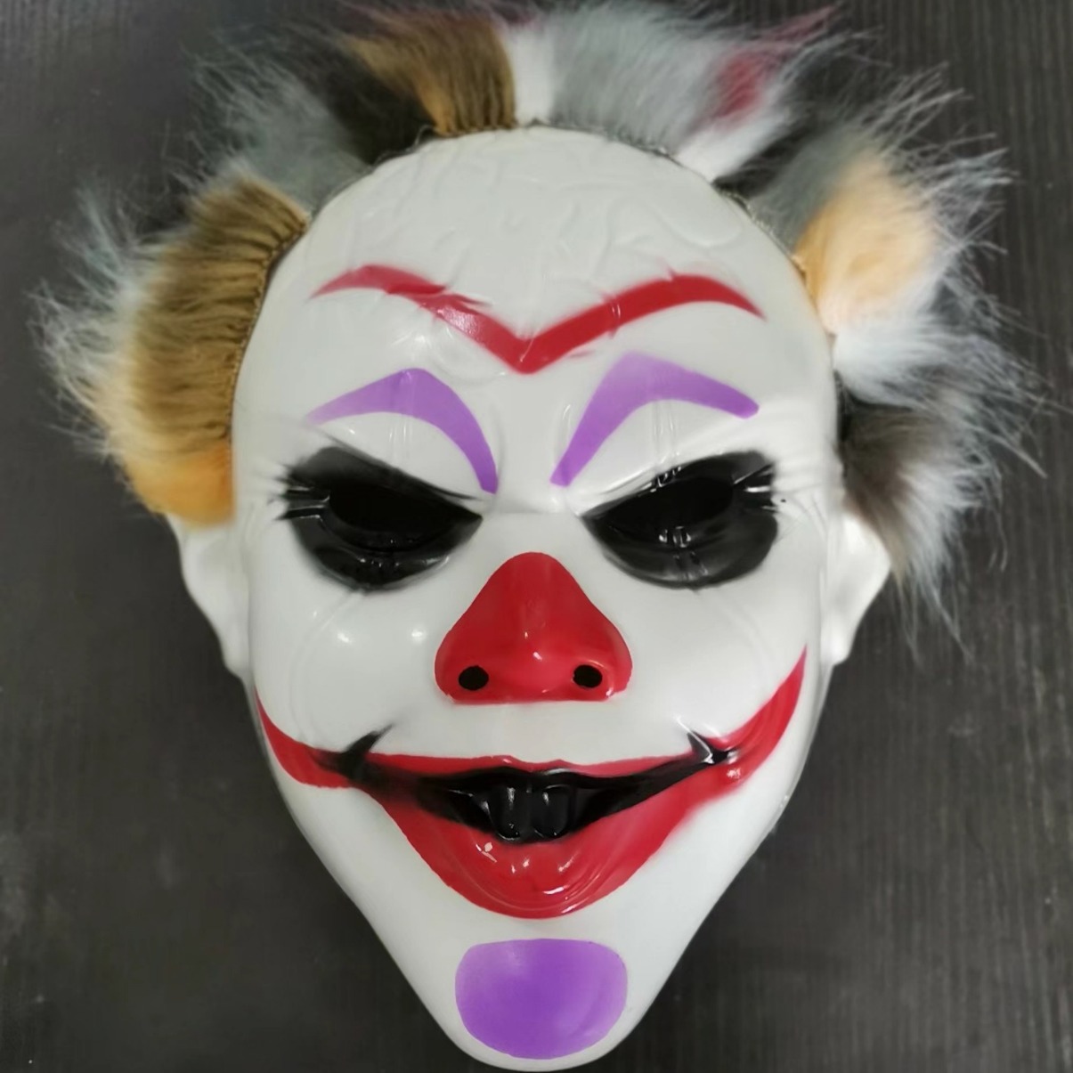 新款小丑面具万圣派对搞笑装扮舞会道具全脸恐怖回魂小丑面具批发详情6