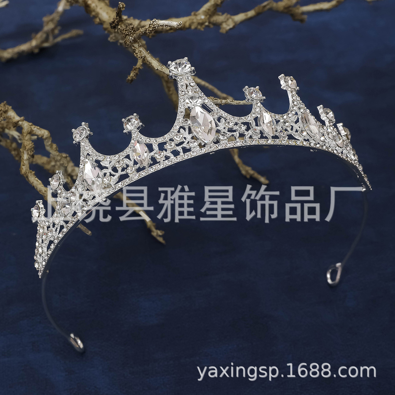 Nuevo estilo venta directa de fábrica tiara para niños tiara para niñas aros de pelo de cristal espectáculo de cumpleaños para niños accesorios de boda pic 17