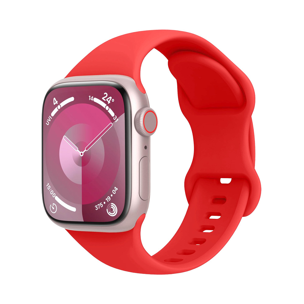 适用apple watch 10硅胶表带iWatch9表带苹果手表ultra 2蝴蝶表带详情23