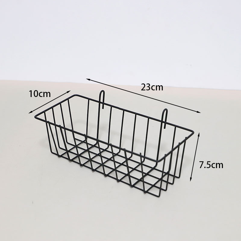 槟榔挂篮网格小挂篮铁艺墙壁挂架浴室壁挂收纳架子厨房置物架详情1