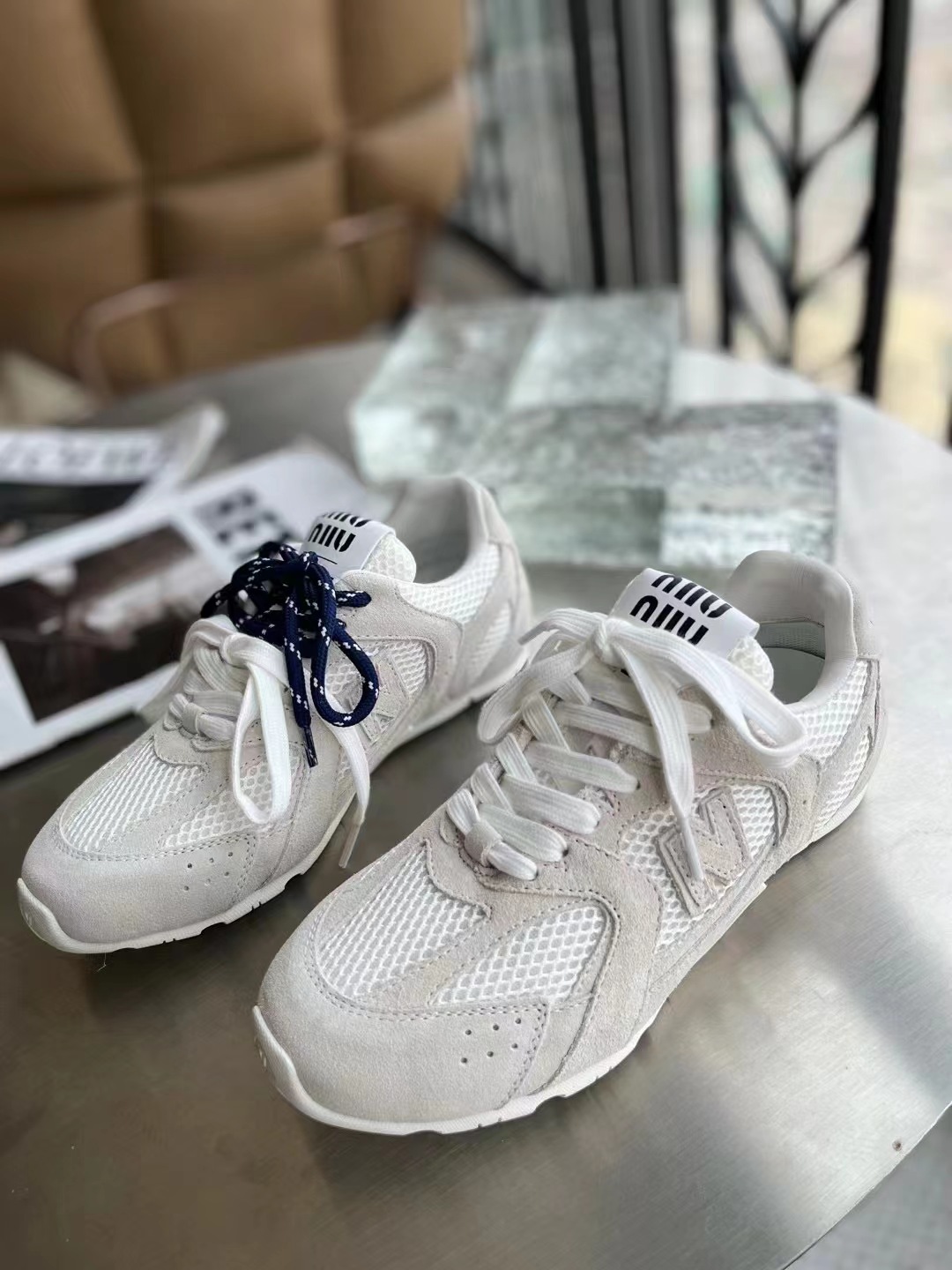 莆田鞋纯原miumiu联名530X德训鞋NB经典复古阿甘鞋休闲鞋半拖鞋潮详情20