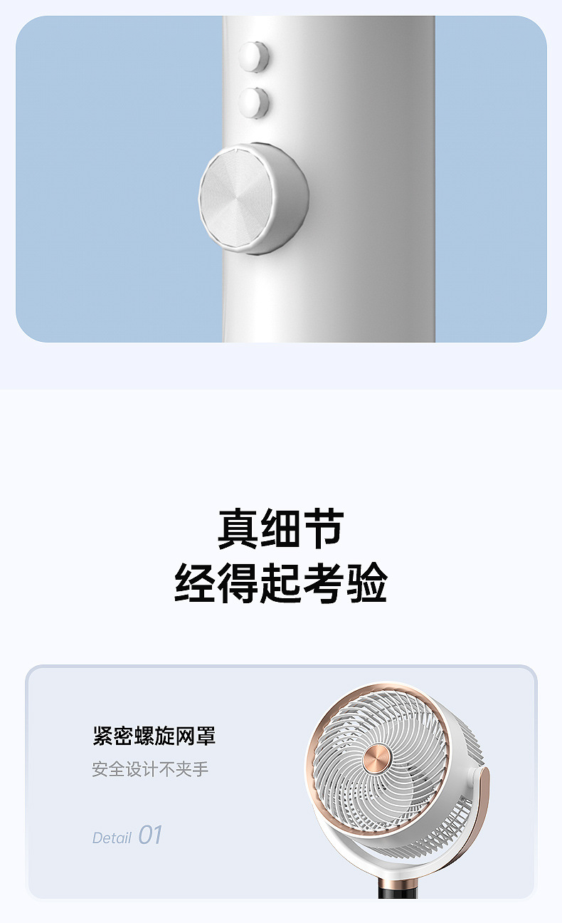 Camel AI intelligent voice touch screen floor-standing circulating fan with remote control automatic headlight negative ion electric fan pic 20