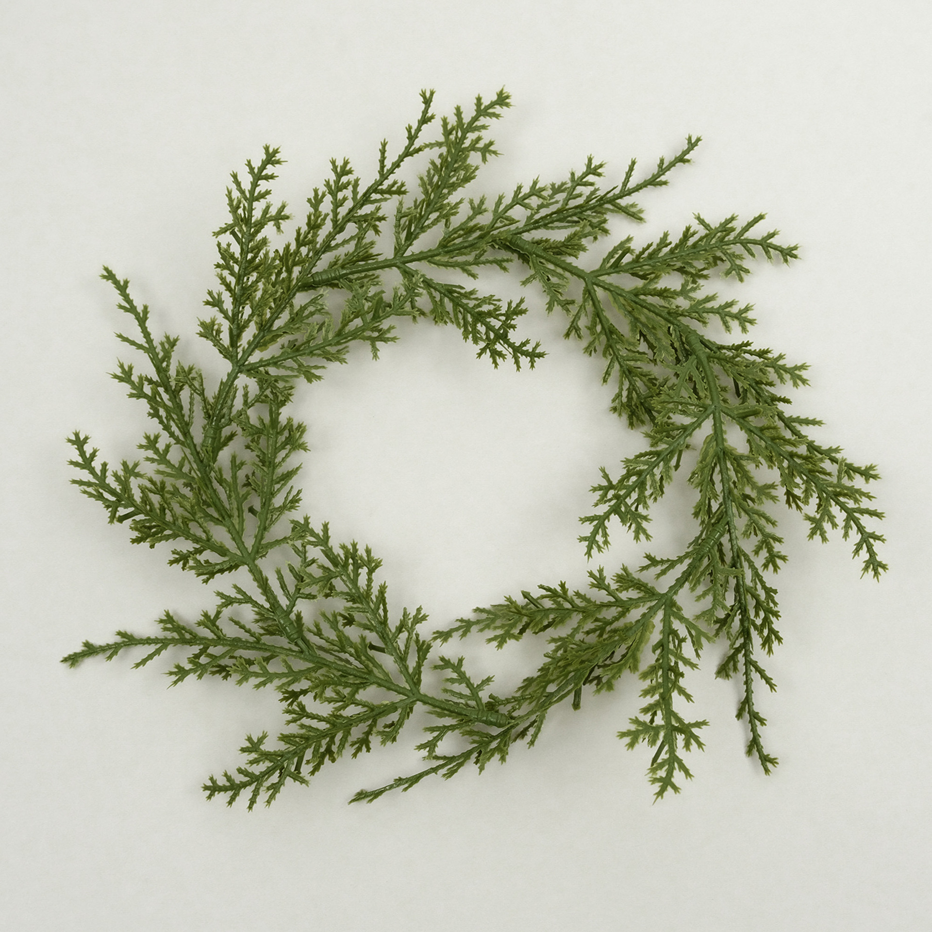 仿真香柏松针三杈植物装饰DIY圣诞花环藤条外贸爆款办公文化园艺配件详情7