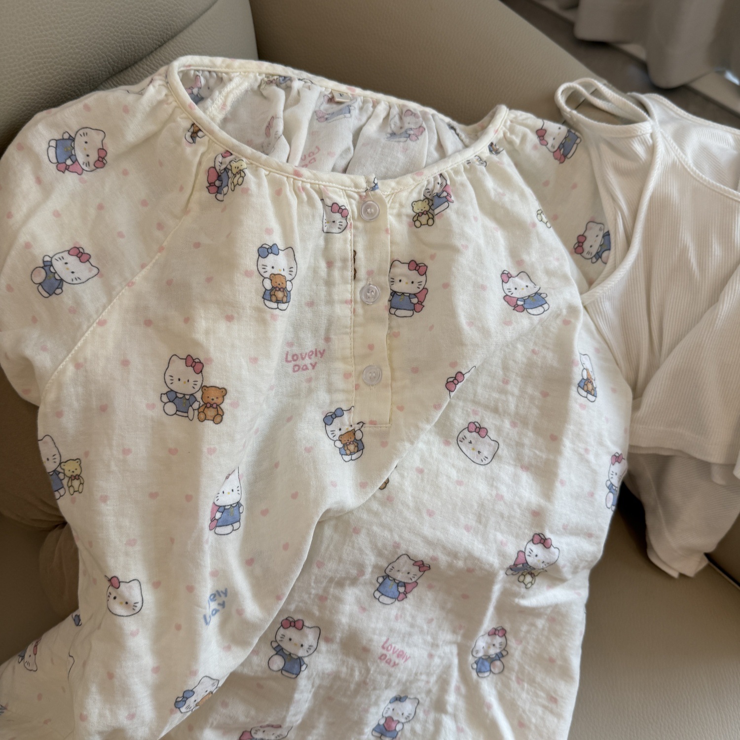 Class A all-cotton double-layer yarn round-neck pajamas, short sleeves, long sleeves, shorts, long pants, postpartum home wear set, cartoon breathable pic 32