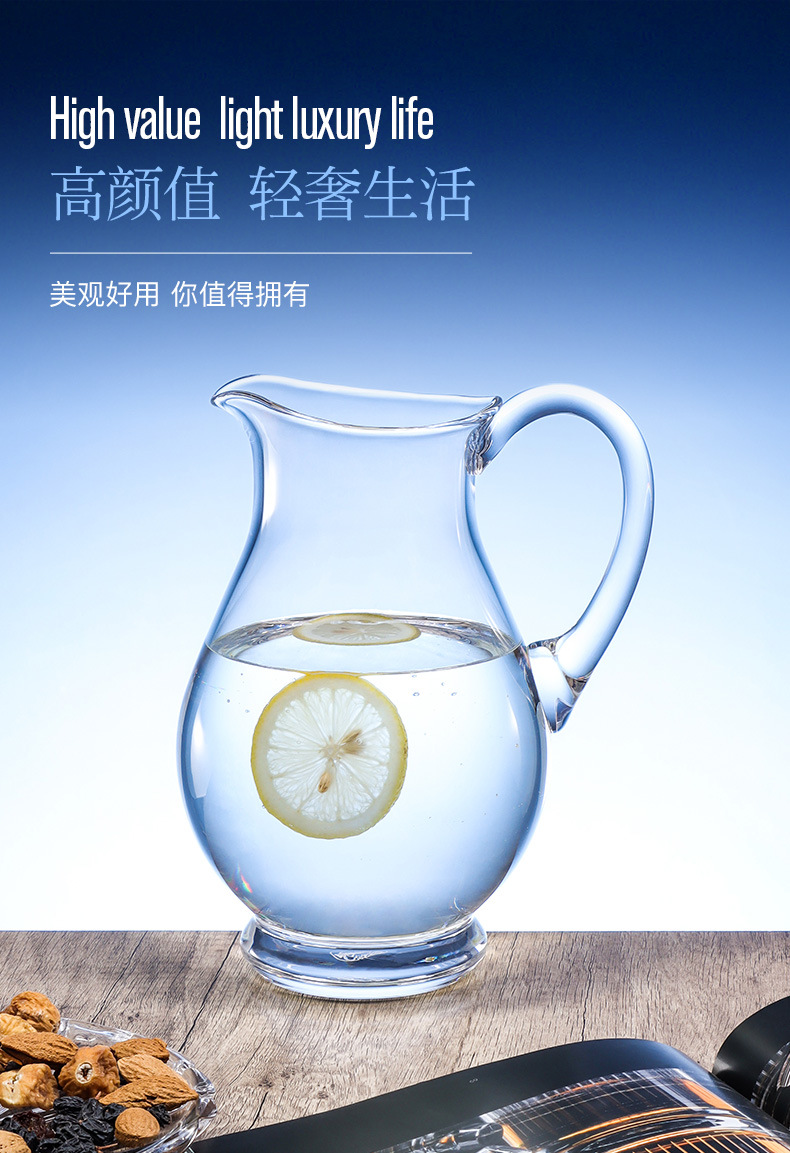 Czech imported Crystalex water cup gift box set, large-capacity household cold water bottle as a practical gift for customers pic 8