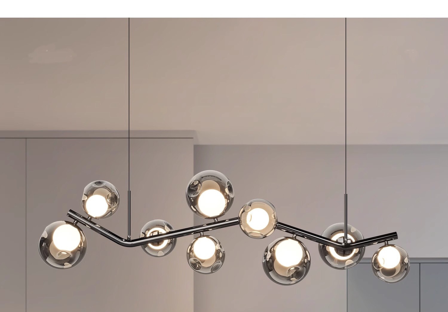 Restaurant chandelier, Italian magic bean, living room bar counter, minimalist hall, dining room, master bedroom lighting fixtures, molecular magic bean lamps pic 1
