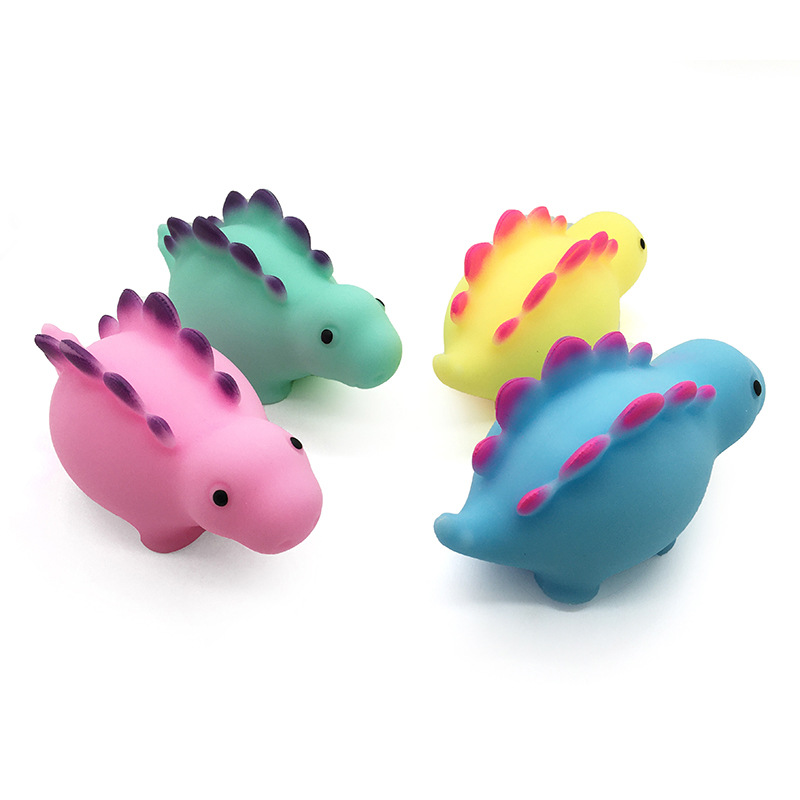 Cross-border best-selling dinosaur stress-relieving pinching fun Stegosaurus release toy Creative Cartoon TPR stress-relieving soft rubber ball pic 1