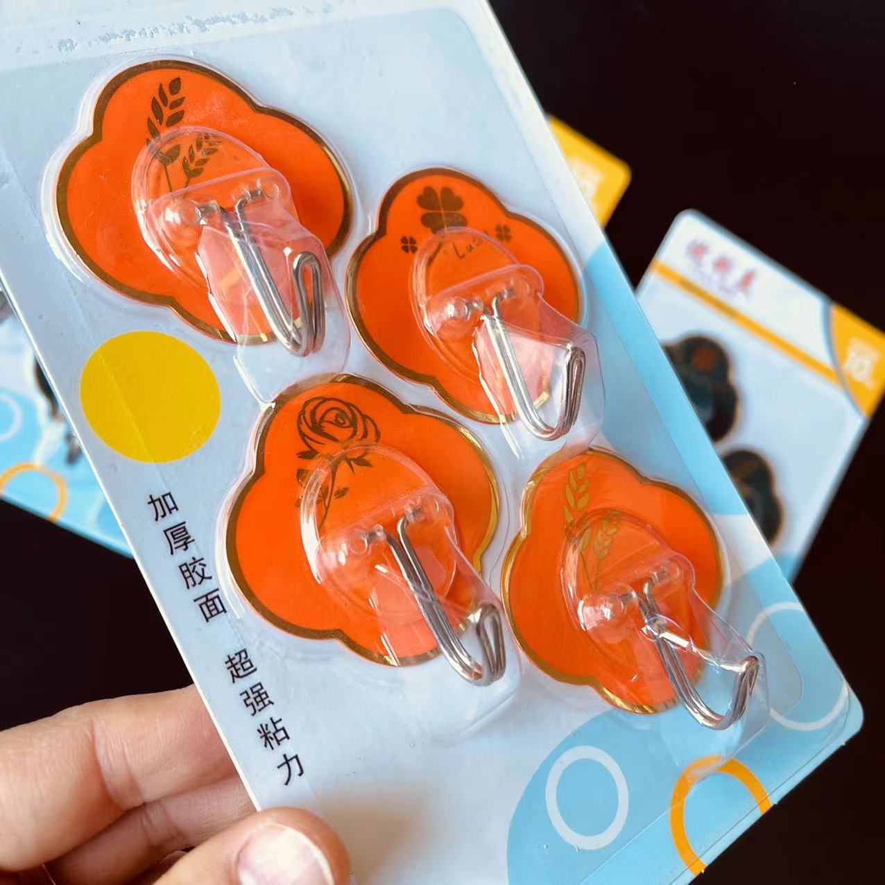 【 Zone 1-3 】 Four-leaf Clover -4 Sticky Hook 260 yuan per piece, 4-leaf Clover coat and hat Hook, Sticky Hook, Household Sticky Hook, Bathroom and Kitchen hook, no need for drilling, 2 yuan supply pic 4