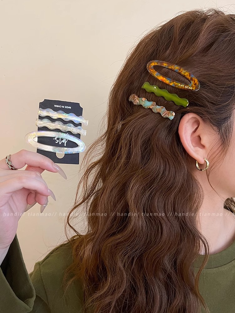 3件套复古醋酸发夹侧边夹2025新款碎发刘海夹前额bb夹子发卡头饰详情14