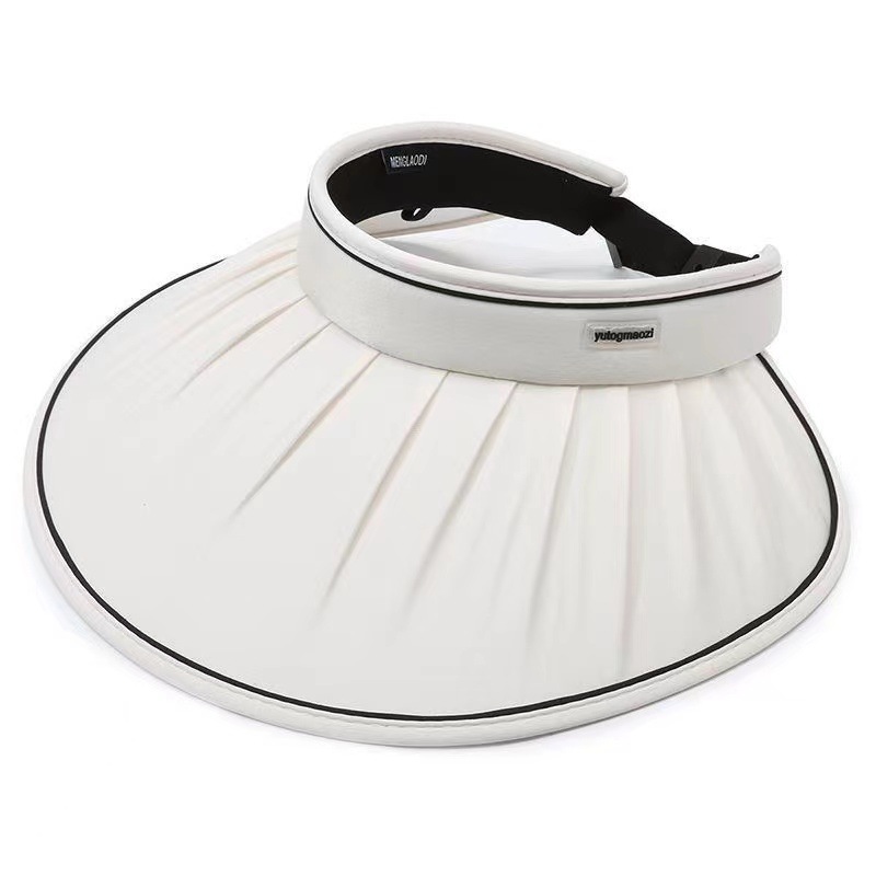 Ice Silk Hollow top sun Hat for women, folding and breathable, summer UV large-brim sun hat, outdoor sun hat, Internet celebrity pic 8