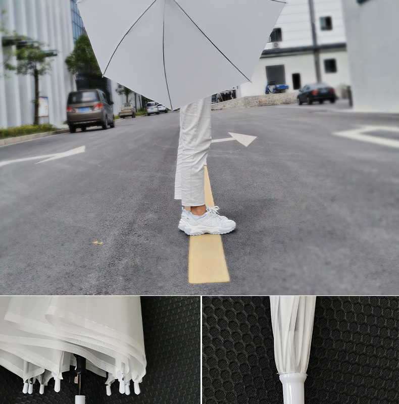Wholesale of transparent umbrellas, disposable plastic umbrellas, automatic wholesale, long-handled transparent umbrellas with high appearance standards, custom-made parasols pic 6