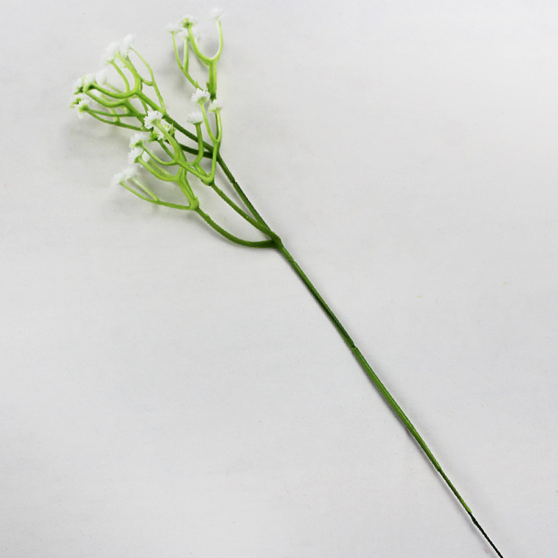 厂家直发跨境假花手捧花仿真绿植小单支满天星花束婚礼装饰品道具详情1