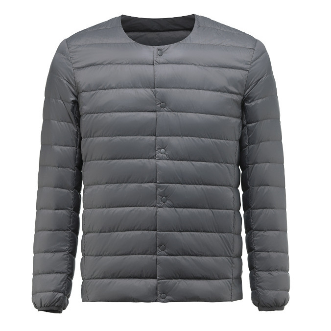 2025新款轻薄羽绒服男圆领可变V领内胆羽绒外套中青年内搭保详情12