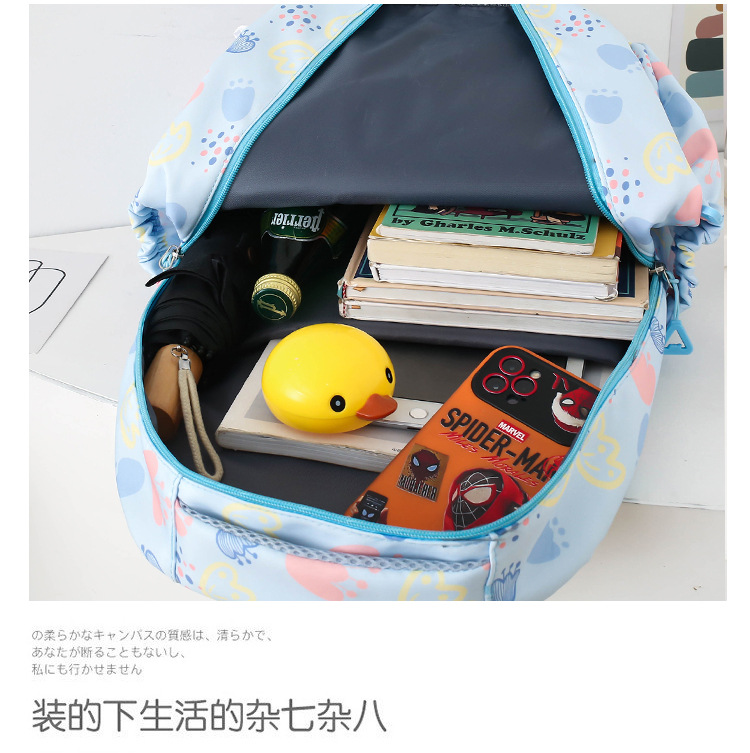 书包女学生简约大容量可爱高颜值背包ins日系高中生初中生双肩包详情8