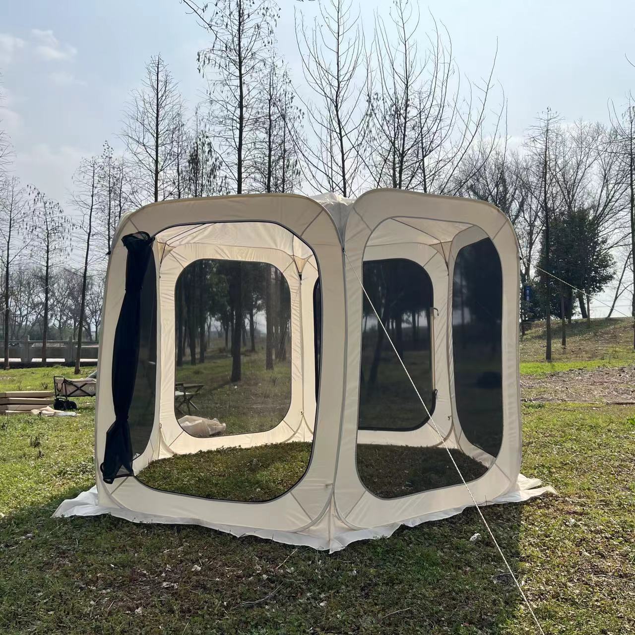 Four Seasons New outdoor ventilation and breathable leisure camping tent, quick-opening, foldable and portable mesh outdoor tent pic 6