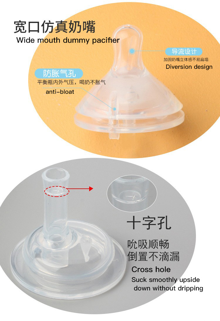 奶瓶转换嘴通用吸嘴防呛奶嘴宝宝喂养配件详情8