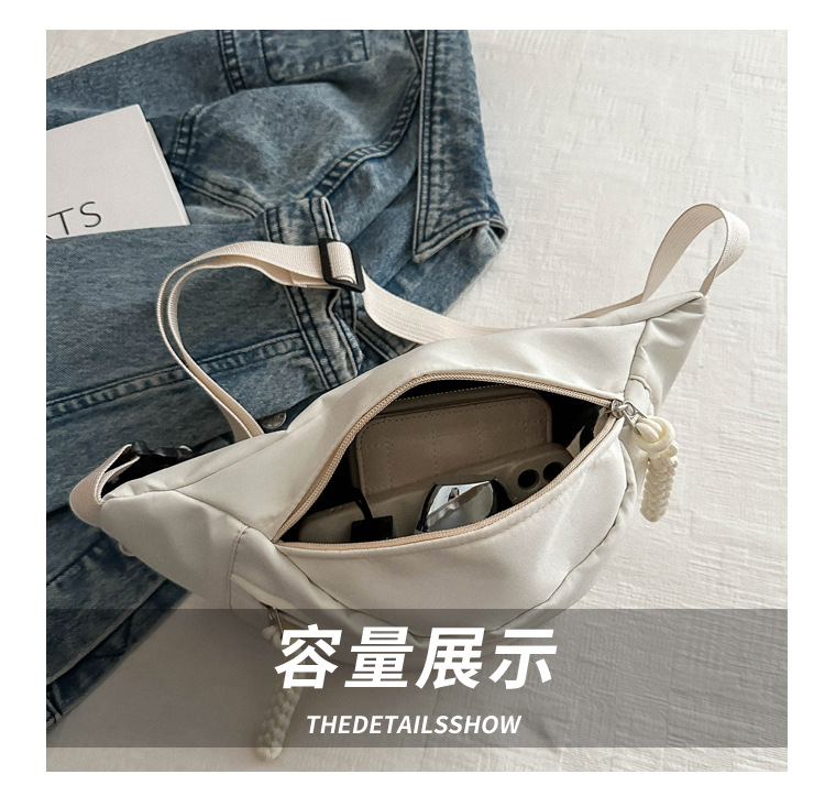 Summer casual candy-colored single-shoulder dumpling bag 2024 New trend neutral daily chest bag, beautiful and fashionable crossbody bag pic 7