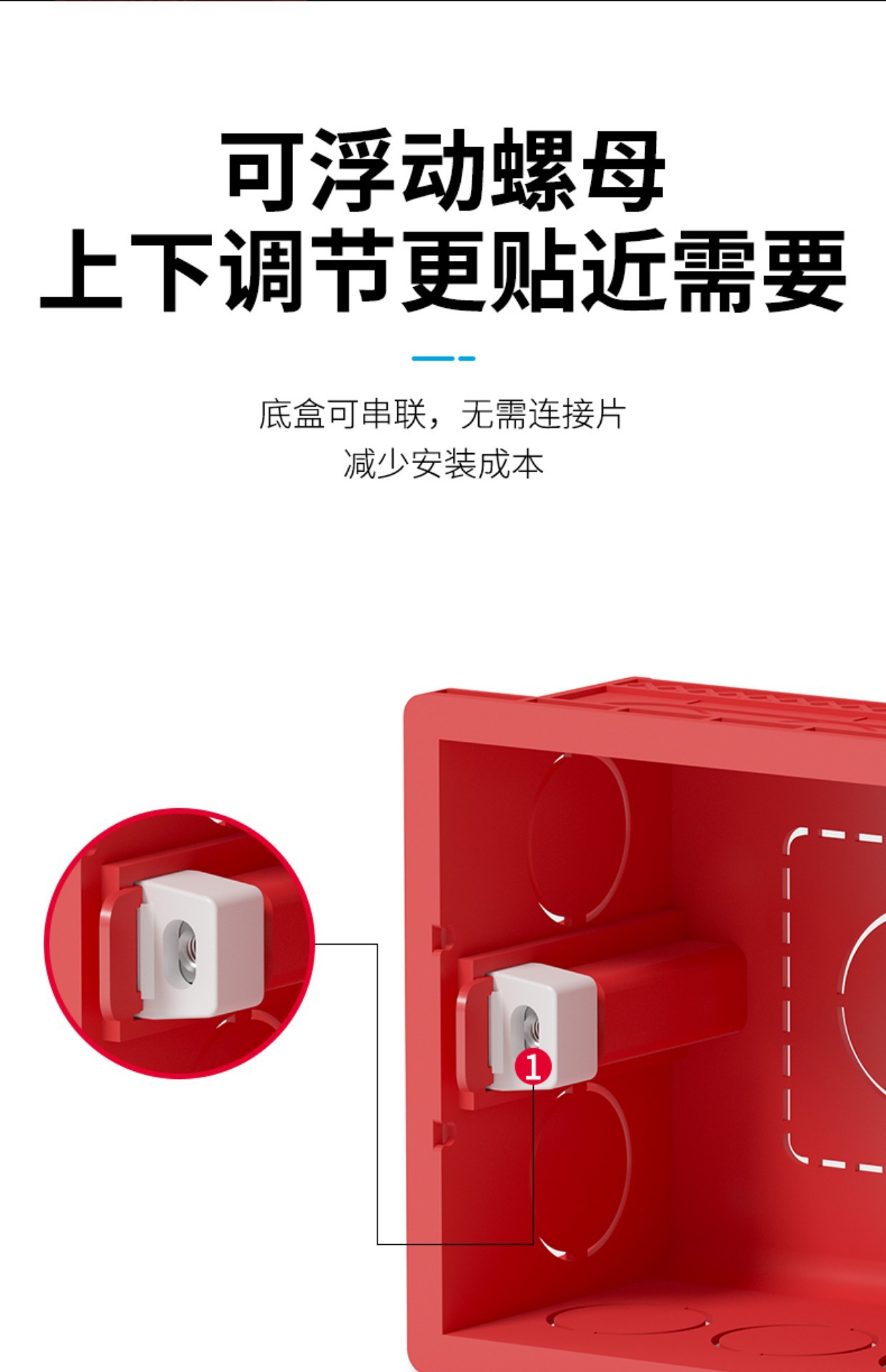 86型电线盒暗盒PVC防火阻燃预埋分线盒底盒开关插座暗装接线盒详情14