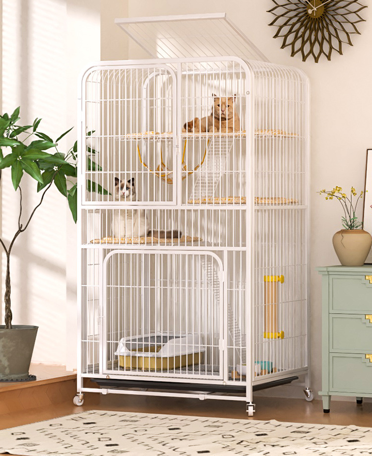 猫笼子家用室内超大自由空间猫别墅厕所一体猫城堡猫笼猫咪爬架屋详情3