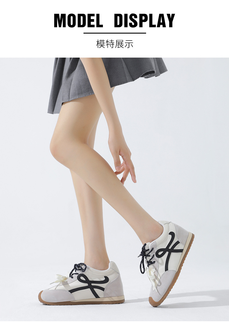 厚底休闲鞋内增高6cm小众设计女鞋2025新款百搭运动鞋复古德训鞋详情10
