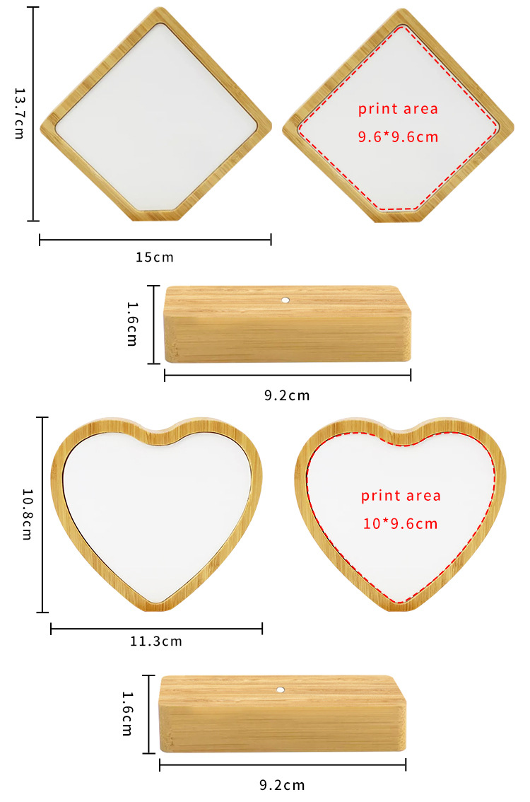 Modern and simple bamboo and wood photo frame table setting, table setting, parent-child commemorative decorative items, couple gifts, DIY commemorative photo frames pic 5