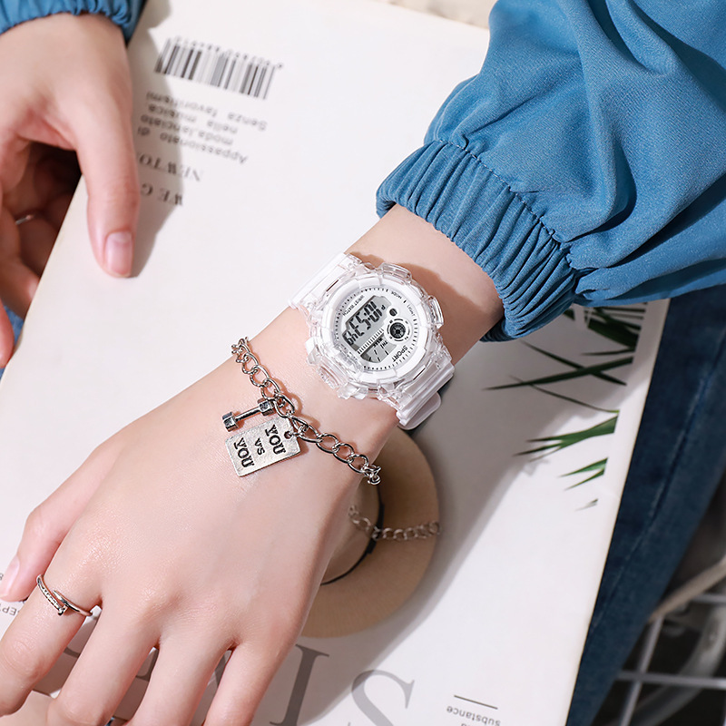 高颜值电子表男女学生多功能运动有闹钟夜光防水初中男孩个性潮流详情11