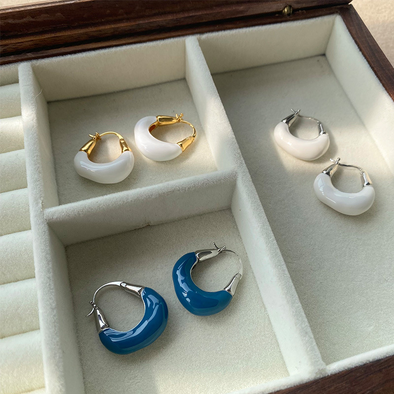 法式欧美流光云朵耳环小众百搭ins风精致女法式轻奢精致百搭小众详情10