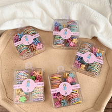 高弹力皮筋发圈 黑色三合一连接头绳扎头发女发饰厂家直销详情56