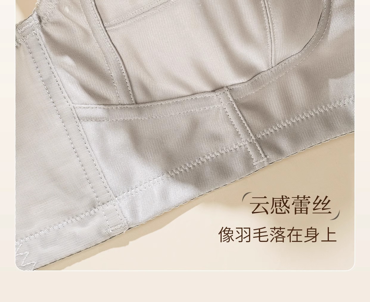 全罩杯大码无痕内衣大胸显小胸调整型收副乳防下垂女薄款矫正文胸详情20