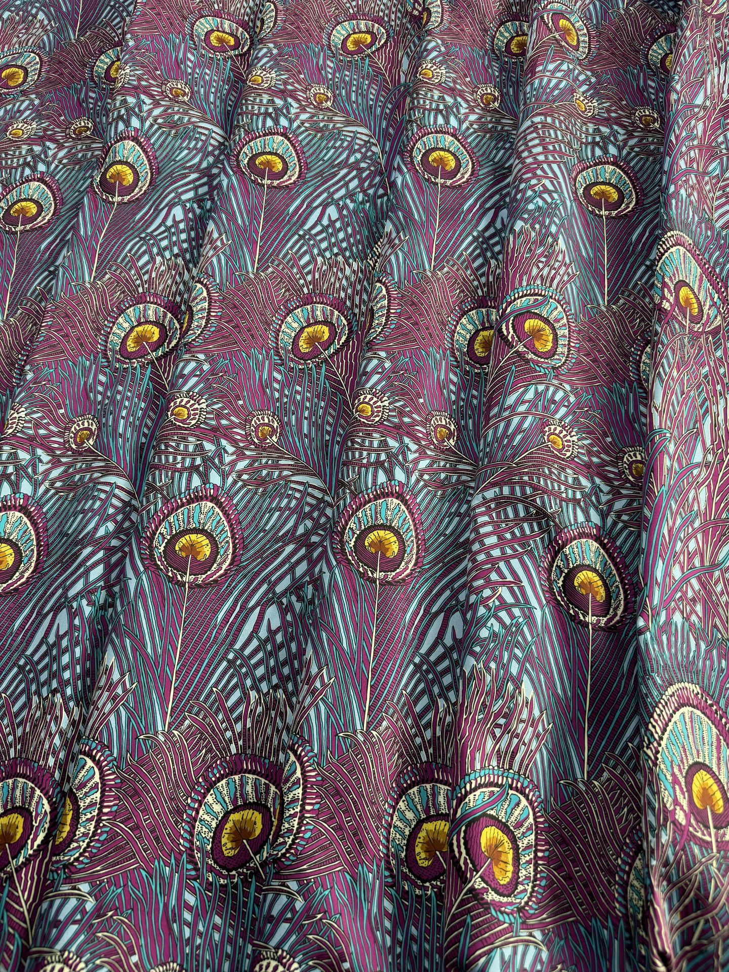 PeacockManorliberty花型天丝棉贡缎秋冬款厚实面料一米价详情7