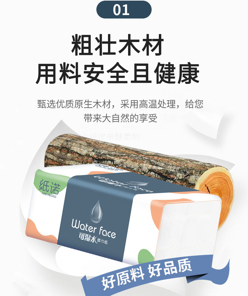 Large packs of tissues, tissues, toilet paper, wettable tissues, tissues, facial tissues, napkins, commercial, household and hotel wholesale pic 6