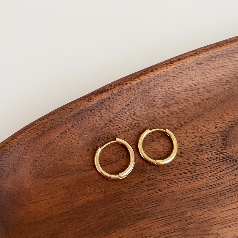 经典日常素圈金属耳圈女韩国简约个性百搭气质时尚耳钉耳环耳饰详情19