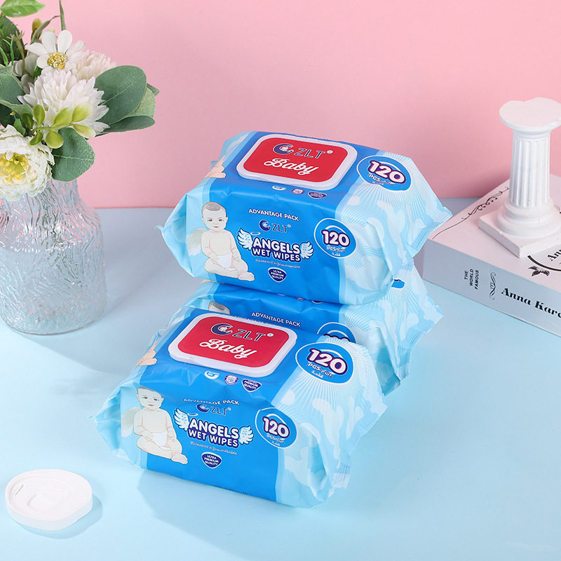Customized 80-pack baby wet wipes for newborns, wholesale large-capacity baby hand and mouth cleaning tissues from the manufacturer pic 12