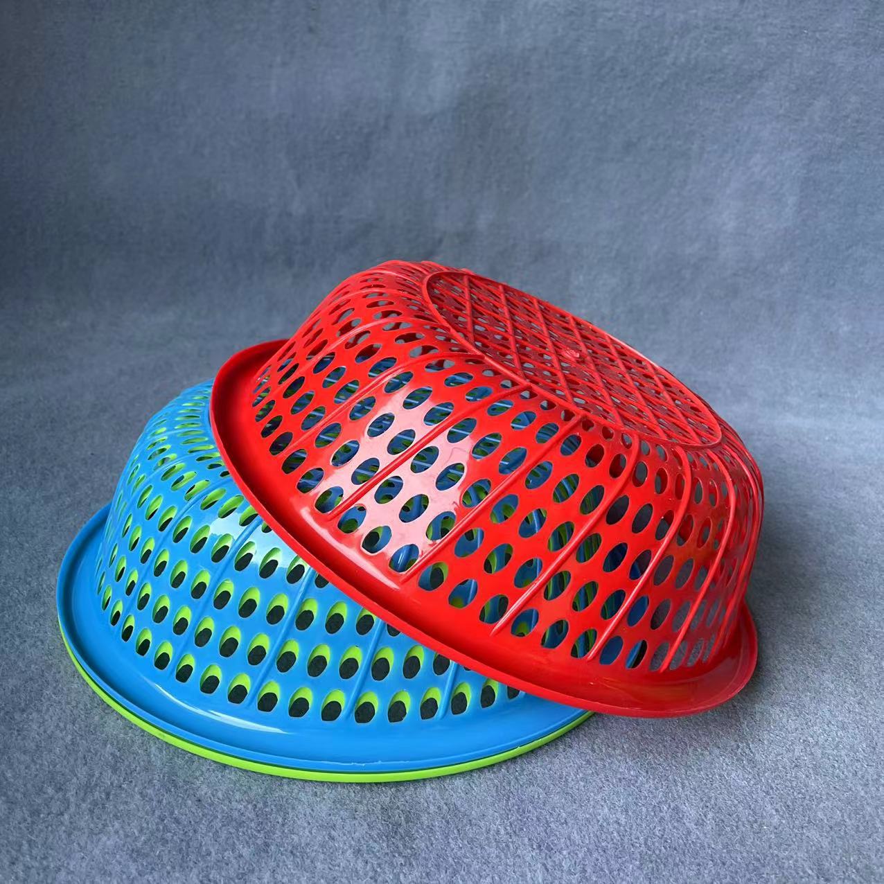 【 Office 】32 vegetable baskets, 300 yuan per box, household plastic vegetable washing baskets, draining baskets, fruit vegetable baskets, water filter sieves, kitchen thickened vegetable washing sieves, fruit sieves wholesale pic 2