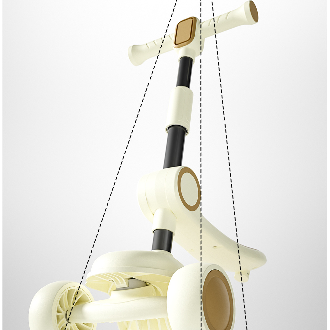 儿童滑板车三合一快拆可坐人滑轮车脚蹬闪光三轮车溜溜车滑步车详情6