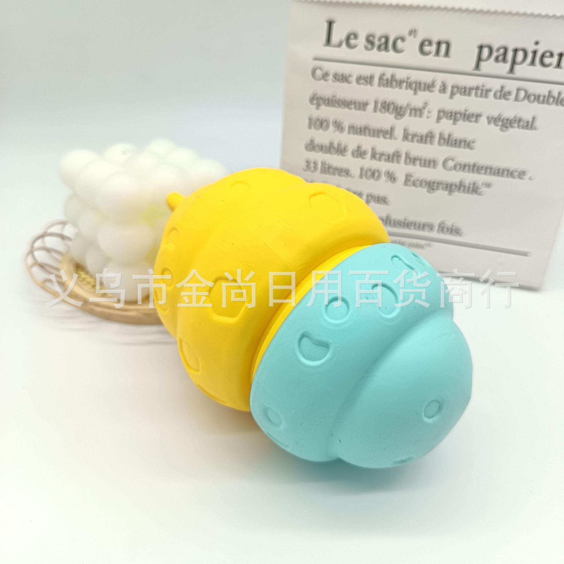 Cross-border new dog toy, pet teething, leaky feeding ball, durable and boring, teething intelligence development, slow feeding device, biting fun pic 3