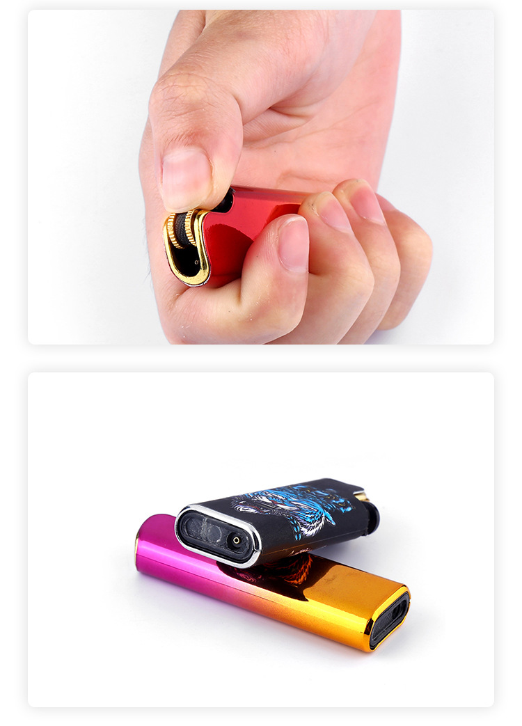 高端复古男士打火机枪型防风充气烟具时尚防火便携高端打火机详情11