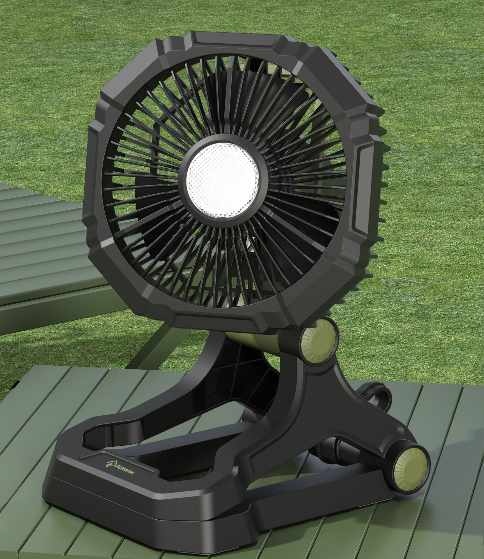 新品跨境野营风扇便携式烧烤户外露营风扇详情7